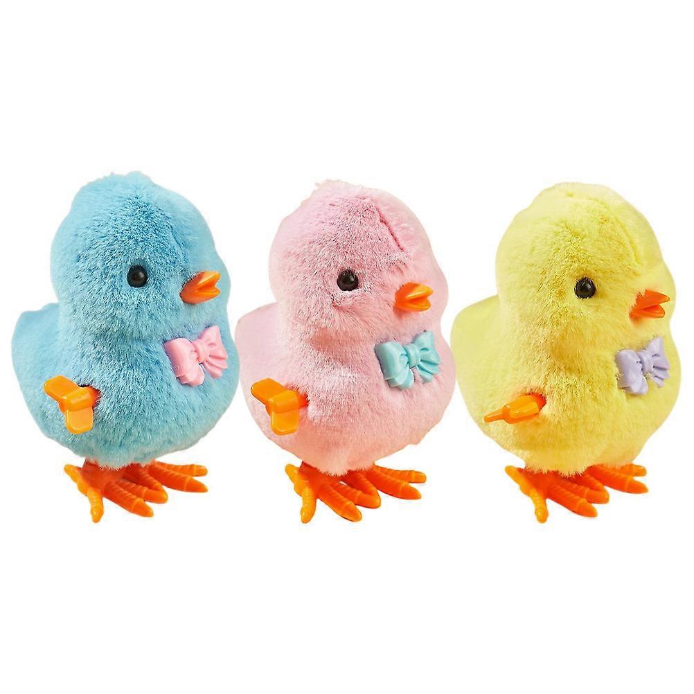 3pcs Jumping Chicken Wind Up Toys for Cartoon Chickens – Fun Playtime & Motor Skills Development, Engaging Mechanism, Easter