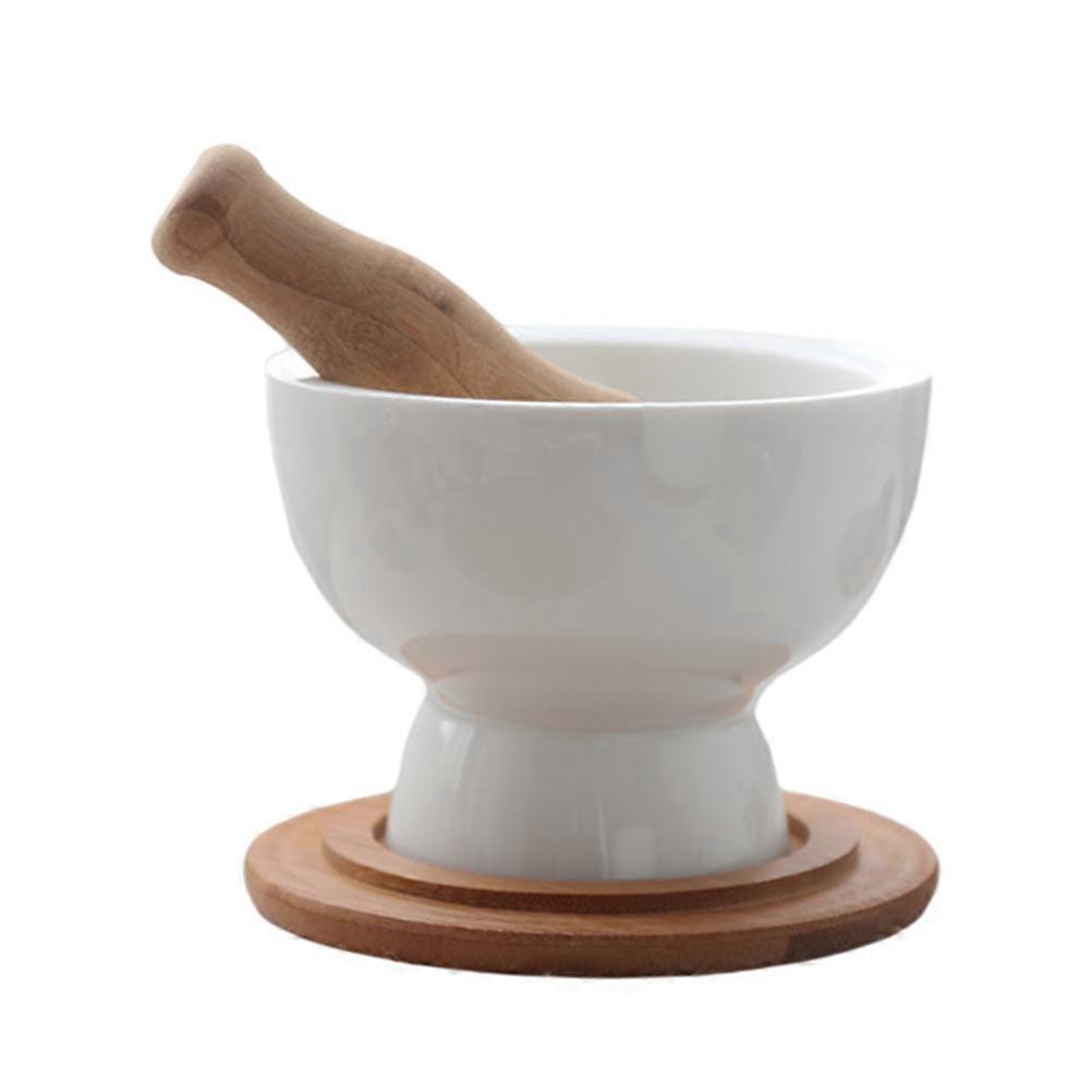 Ceramic Garlic Grinding Spoon Food Grinder Manual For Spices Professional Users 1Set