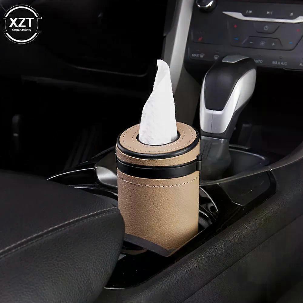 1 Pcs Multifunction Car Tissue Box Cover Holder Auto Round Paper Tube Safety Broken Window Tissue Cup Auto Interior Decoration