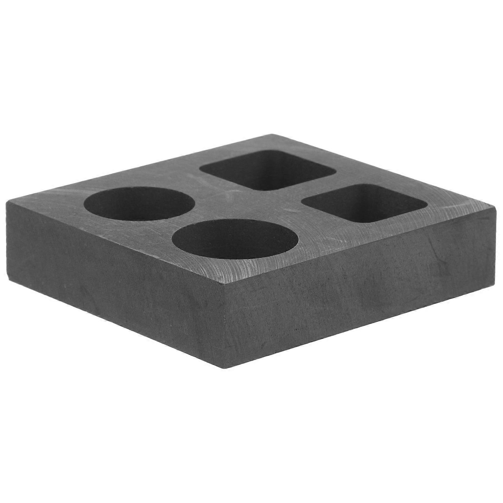 Metal Casting Molds Graphite Mold Ingot Casting Refining Professional Users Rectangular Shape 2.6 2.4 0.6In 1Pack