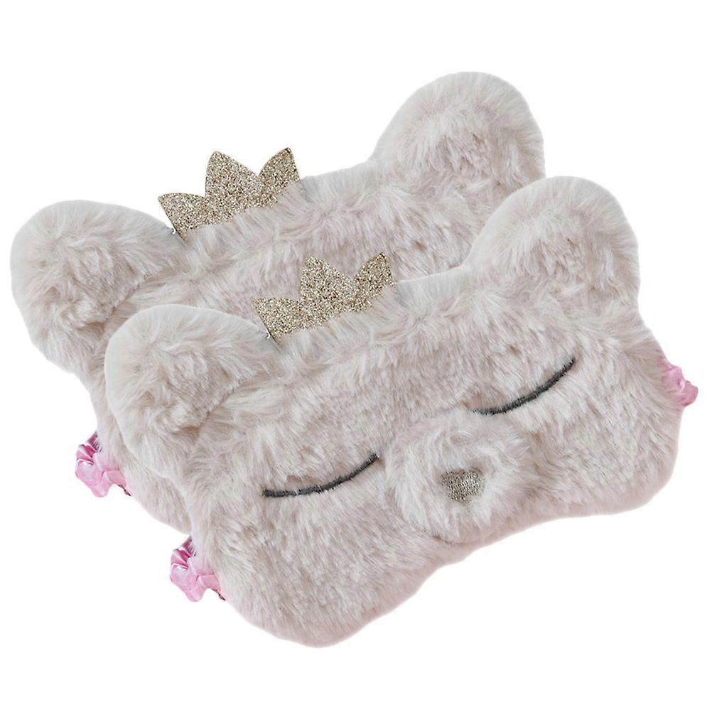 Sleeping Eye Mask For Women Soft Blindfold Napping Bedtime Routine Cute Design 2Pcs
