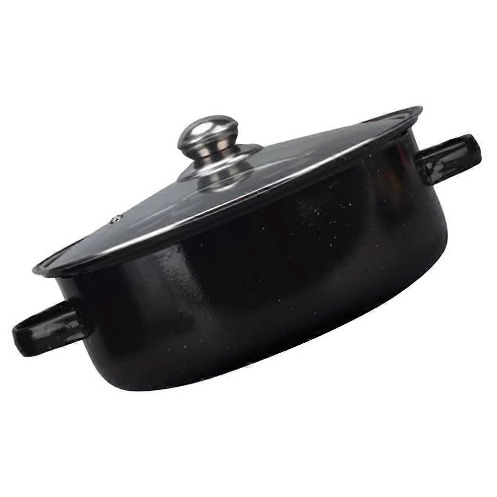 Cooking Pot Multi-Function Roasting Family Gathering Black Rectangular Food Roasting 1Pcs