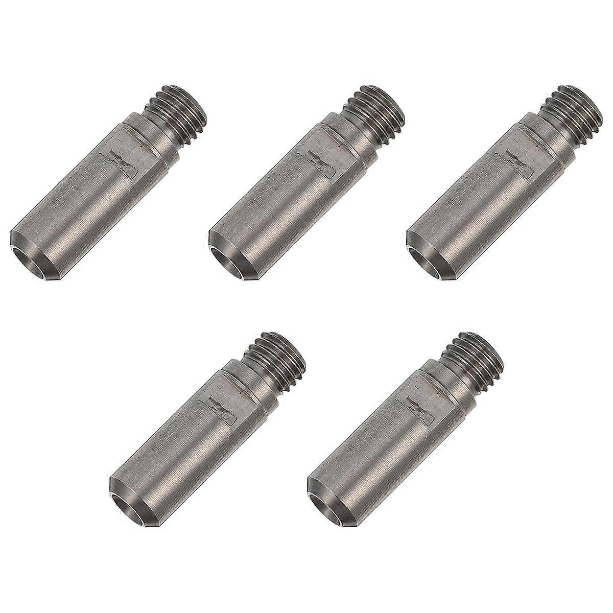 Extruder Nozzle Throat For 3D Printer Accessory Silver 2.5X0.7cm Heat-resistant Replaceable 5Pack