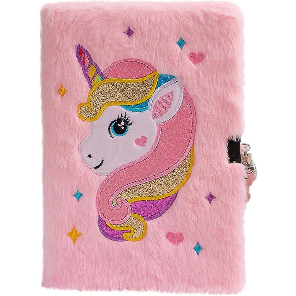 Childrens Notebook With Lock Unicorn Notebook For Kids A5 Decorative Notepad Pink 1Pack Recording