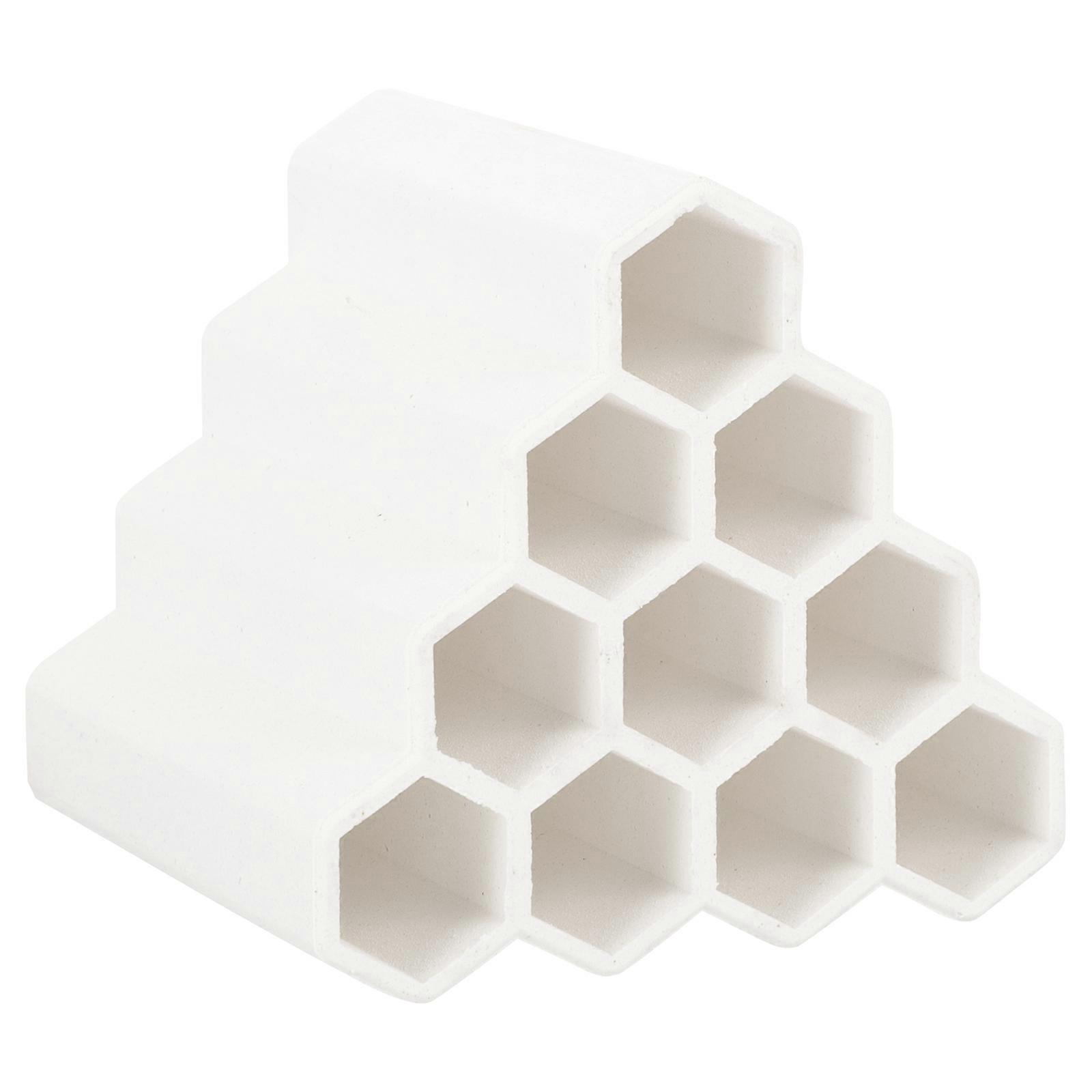 Ceramic Aquarium Decor Hiding Shelter Fish Tank Structure For Fish Hiding White Color 3.1X2.9X2.6in Spawning Area 1Set