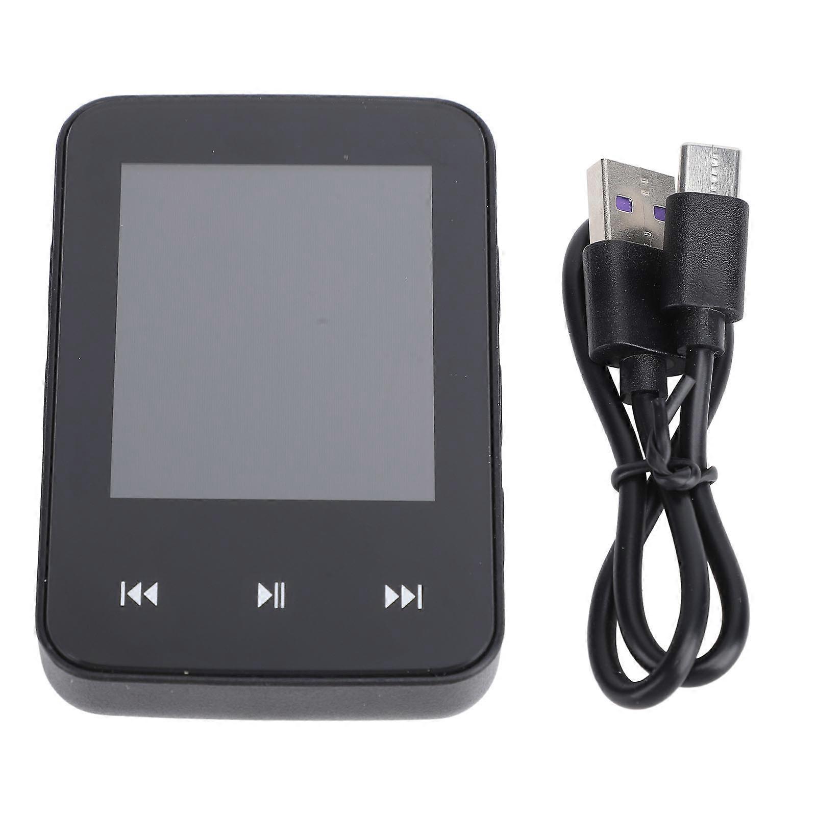 Lecteur de musique MP4 MP3 avec Bluetooth, carte mémoire 64 Go, portable, sans fil, écran tactile 1,8 pouces