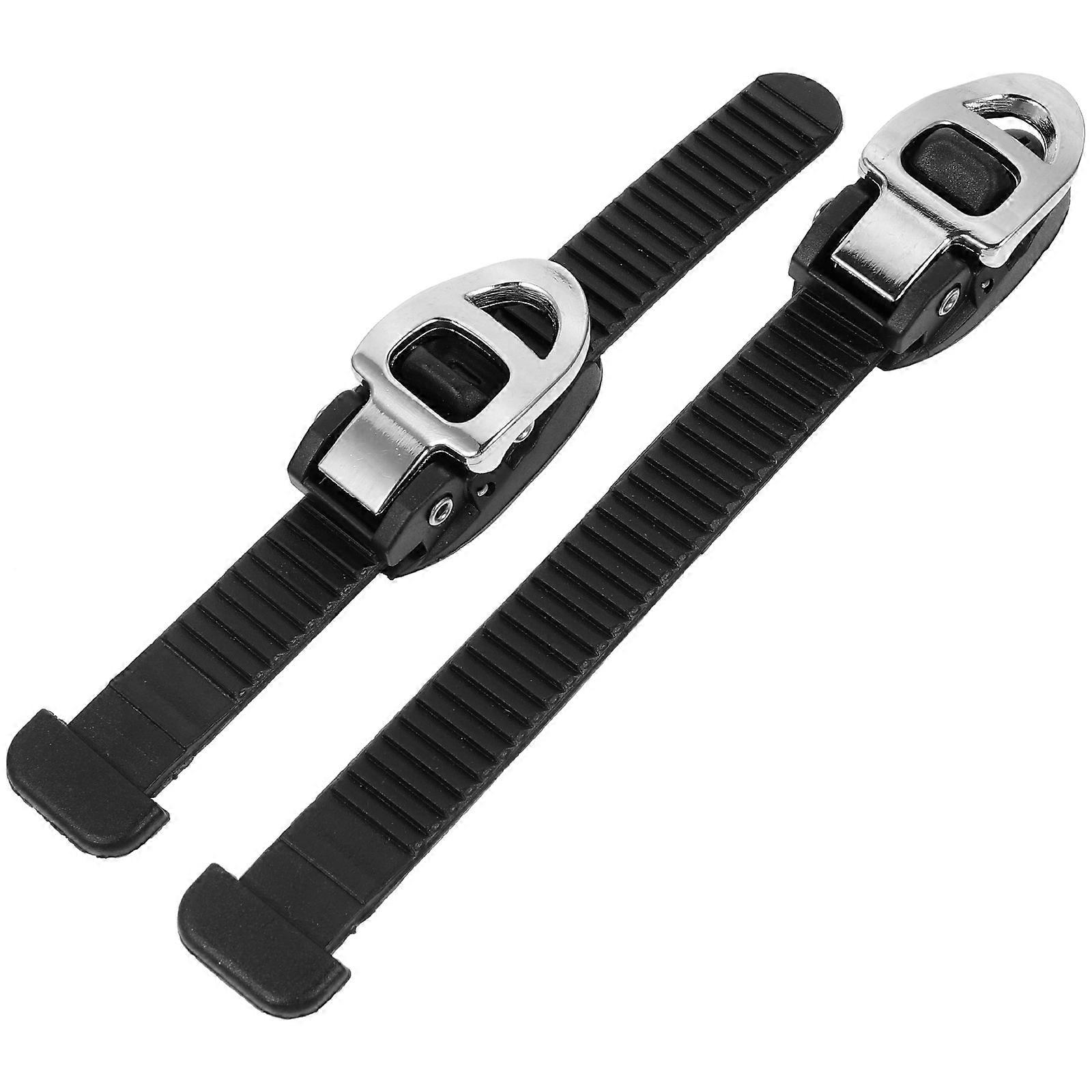 Roller Skates Strap Roller Skate Accessories Keeping Skating Smooth for Skaters Black 5.70X0.98X0.59in 2Pack