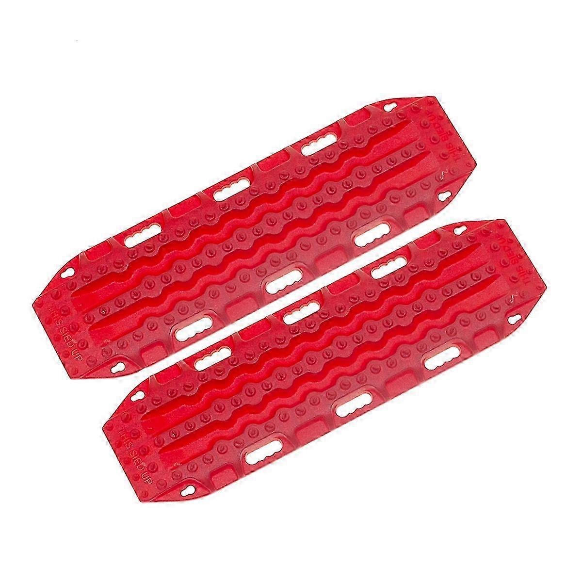 2PCS RC Car Upgrade Escape Plate Protection Plate for 1/10 SCX10 TRX4 TRX6 RC Car Upgrade Accessories RedRed SZRH A-M