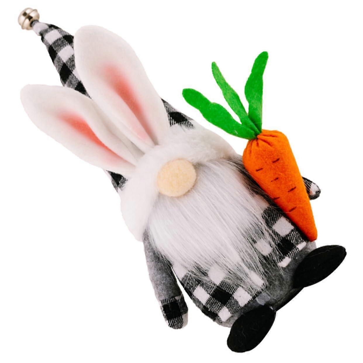 carrot doll hold desktop rabbit dwarf doll plush dwarf Easter party gnome