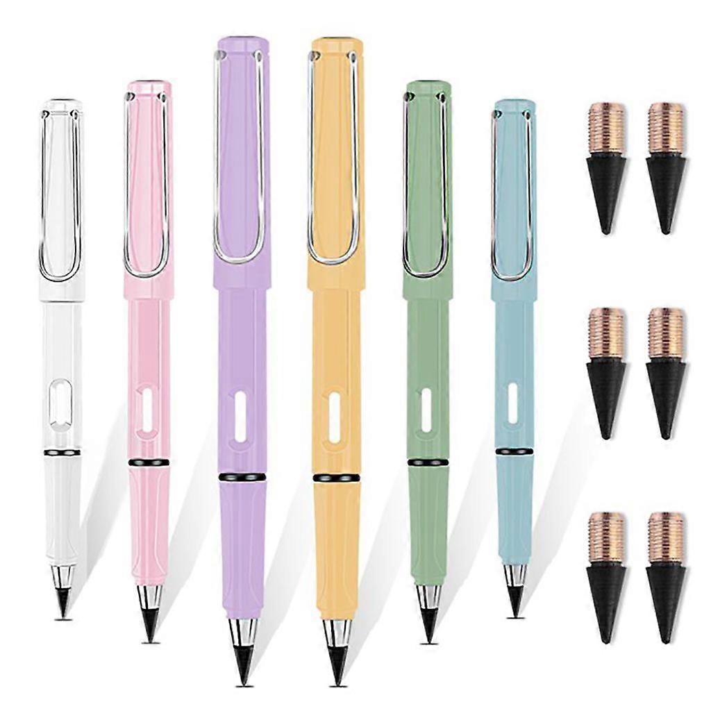 6 Eternity Pencils, Macaron Colored Pencils