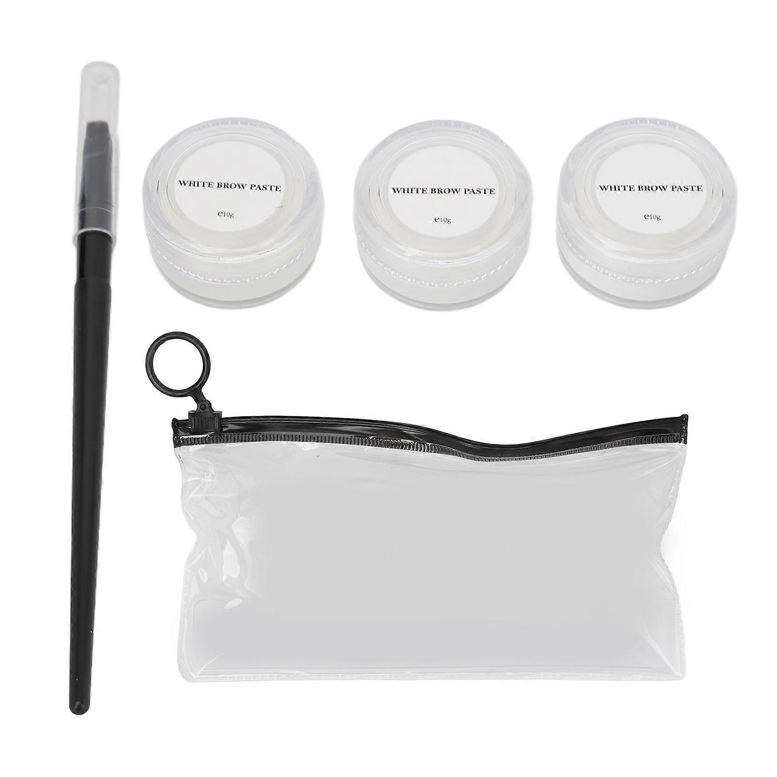 2025 Latest Model 3PCS Eyebrow Mapping Paste Kit with Brush Washable Clear Lin...