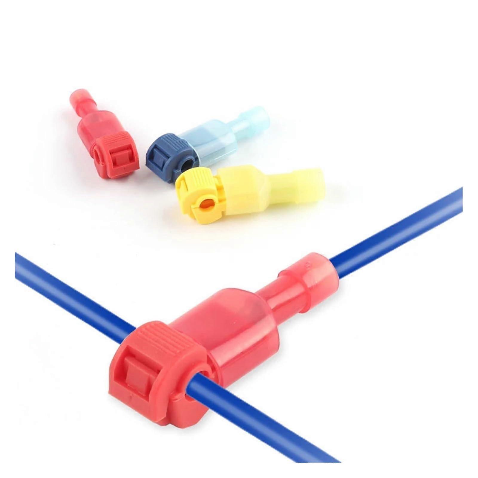 Quick Electrical Cable Connectors Snap Splice Lock Wire Terminal Crimp Car Wire Connector Connector Audio Kit (QSC60, 25 Pieces) 25PCS qsc60