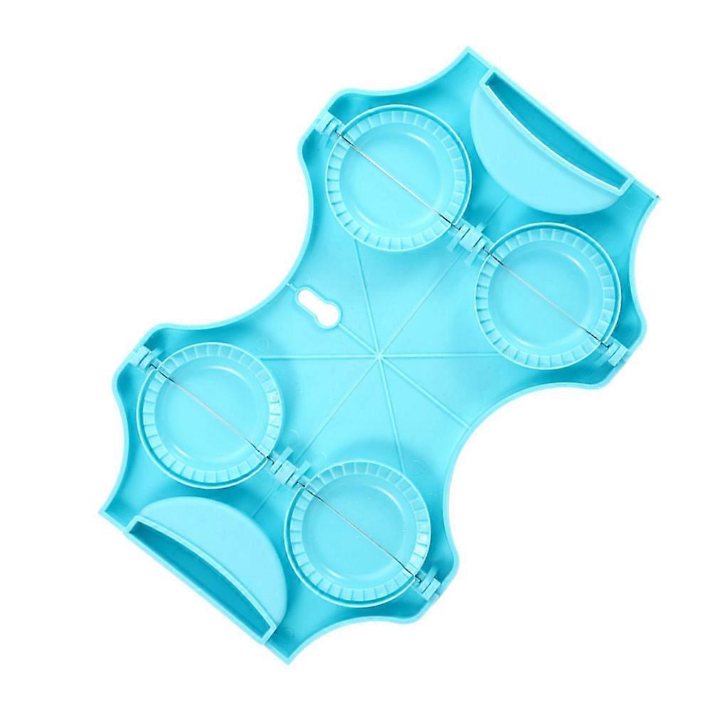 Dumpling Moulds For Household Use Dough Shaping Kitchen Tools Rectangular Blue 12.97X8.65X0.79inch 4Pcs