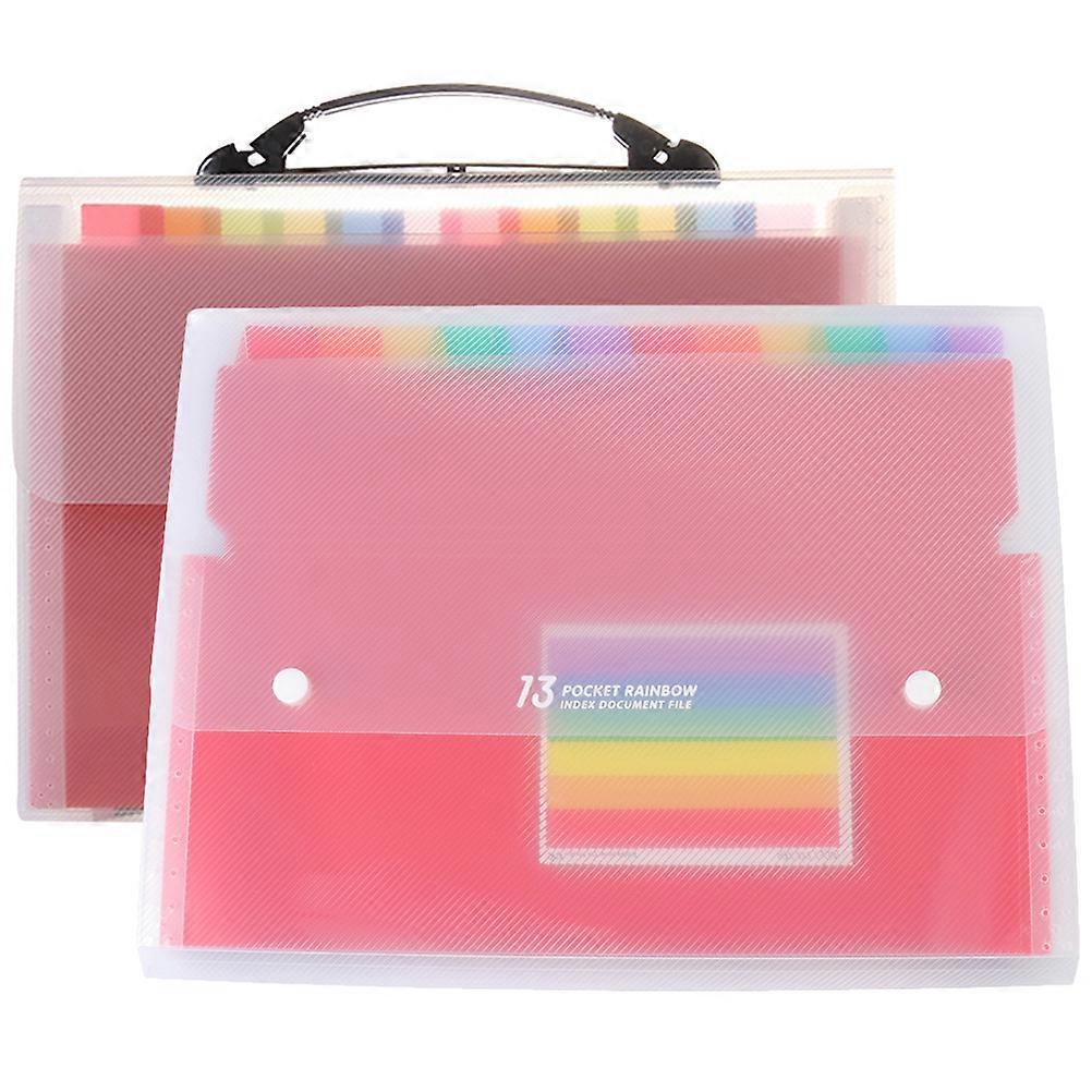 Business Receipt Organizer Document Organizer Folder Multi Layer Design Home Use A4 Paper Storage 12.77x9.67x1.97in 2Set