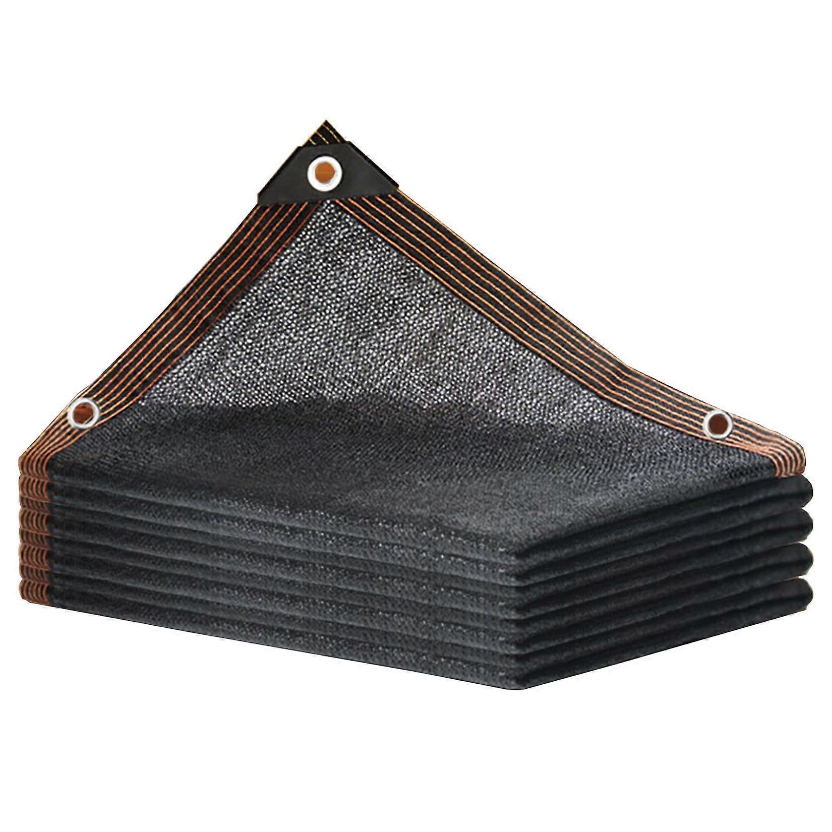Rectangular Sun Shade Sail Black, UV Protection, 70% Shade, Durable Mesh Fabric, 7 x 10 m for Garden, Pergola, Backyard