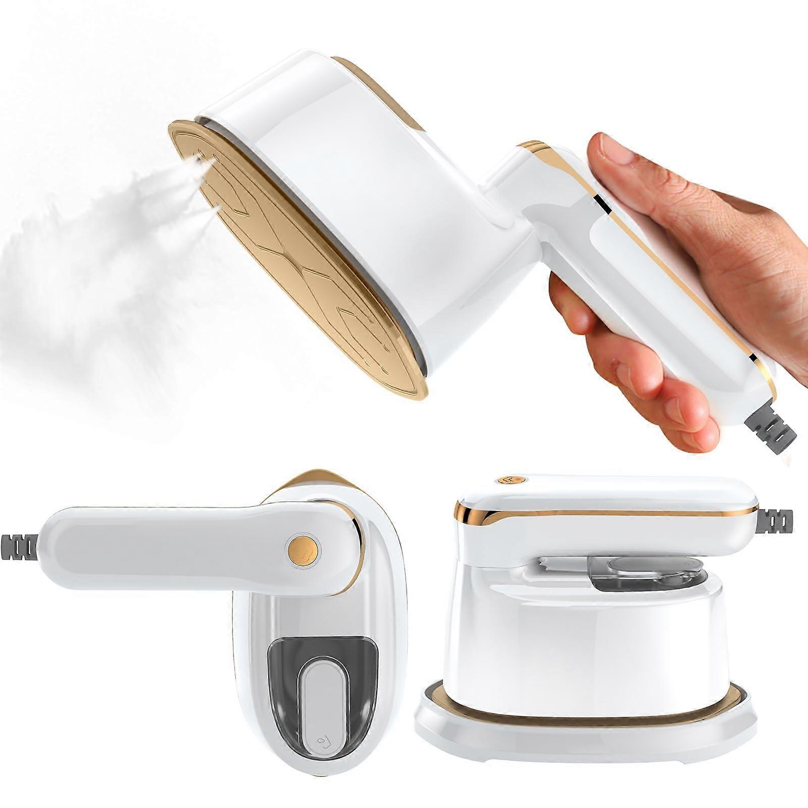 Steamer Steamer Iron 2in1 Dry Wet Application, 3 Steam Levels, 120 ml Water Tank for Home, Office, Travel Design Compact White Small