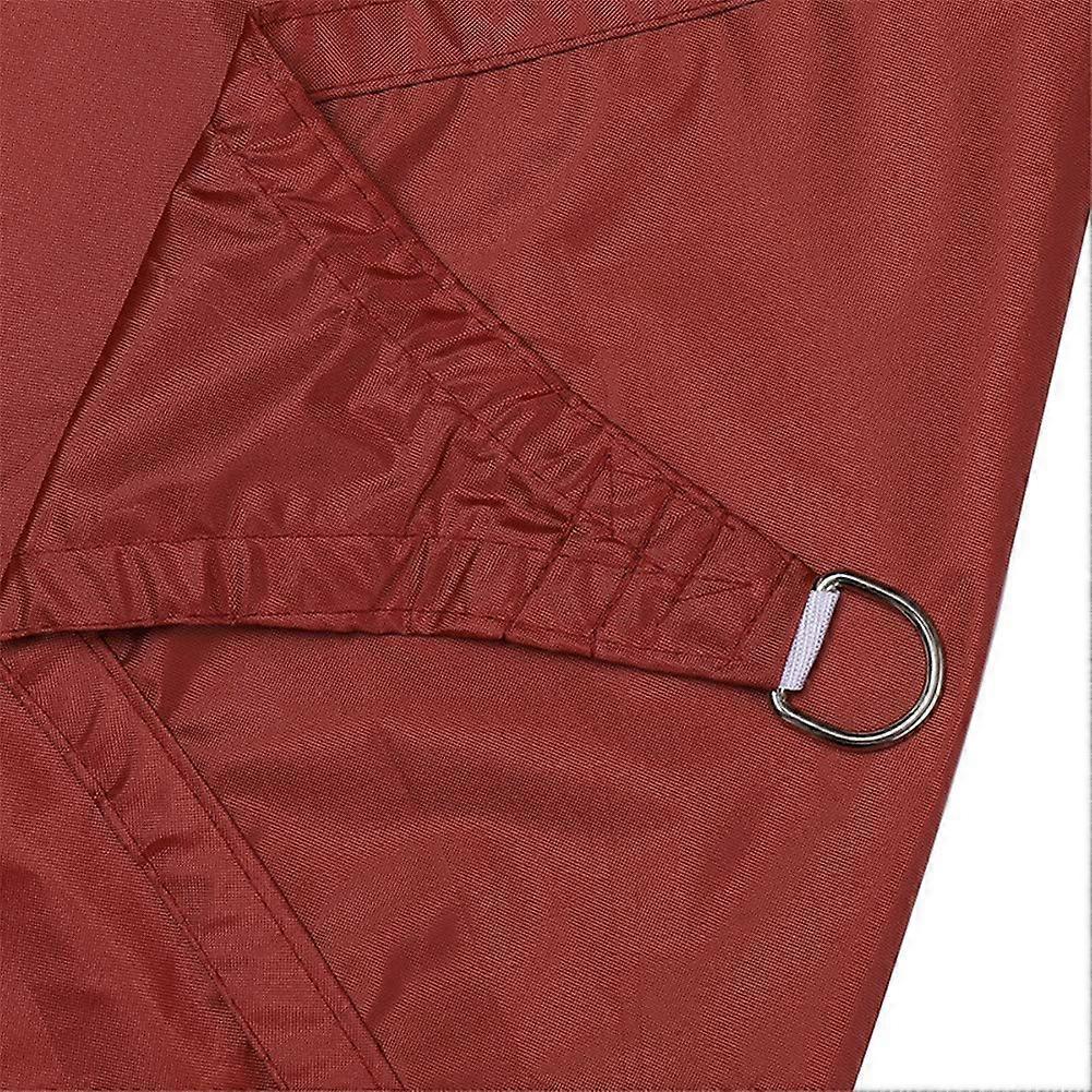 Sun sail, triangular, 3x3x3m, UV protection, waterproof, durable, red