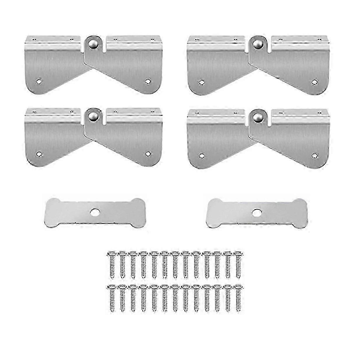 Stainless Steel Gutter Downspout Extension Hinge, Flip Up Hinge Design, Compatible with Rectangle and Square Downspout,B--