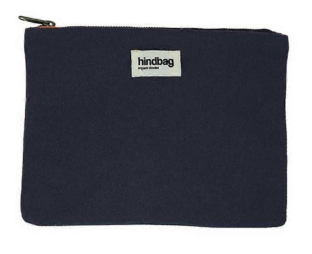 Hindbag Ema Medium Zipped Pouch - Navy Blue