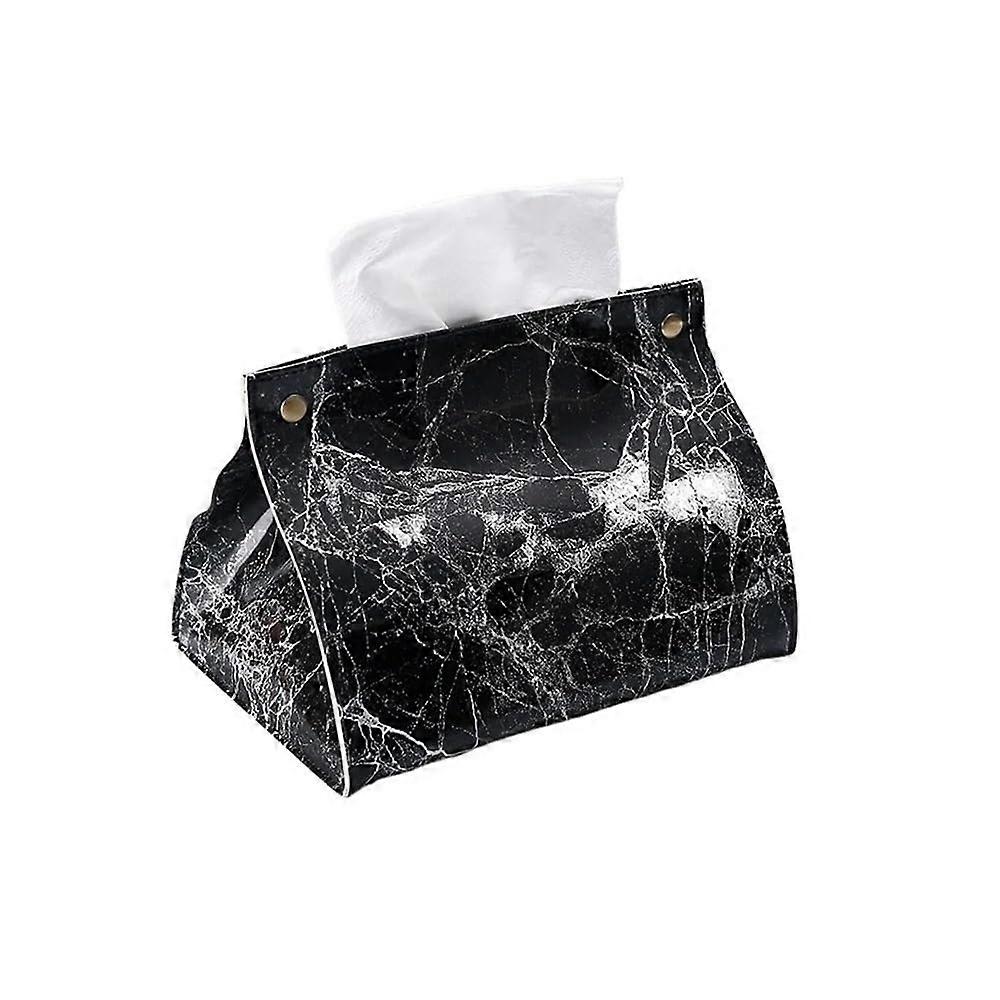 Tissue box, tissue box, container, leather, marble pattern, napkin holder, tissue box, paper bag, cosmetic box, case, organizer, tissue box