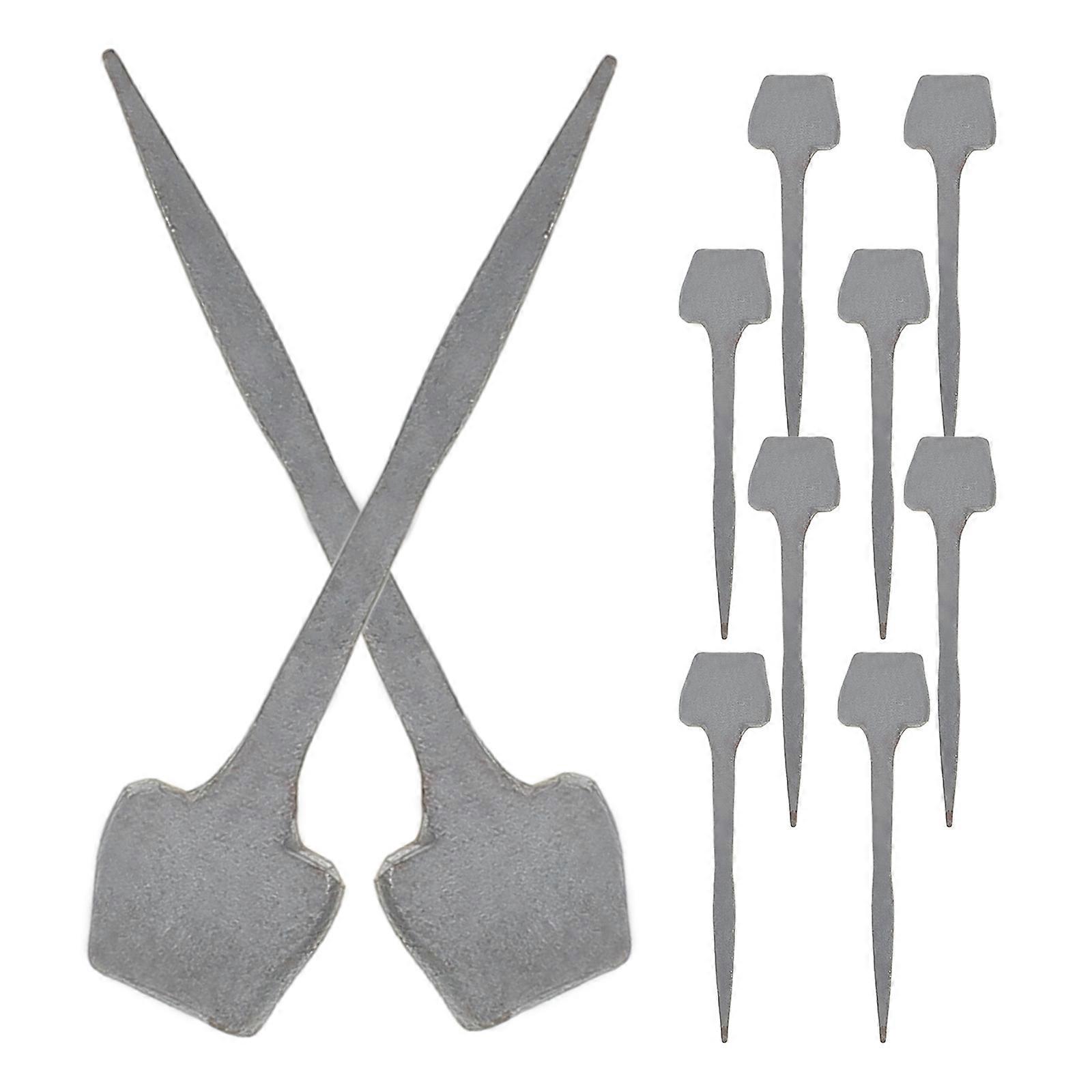 Horseshoe Mounting Accessories Iron Horseshoe Nails Practical Horse Equipment Silver 4.30X1.00X0.30CM Precise Fabrication 10Pcs