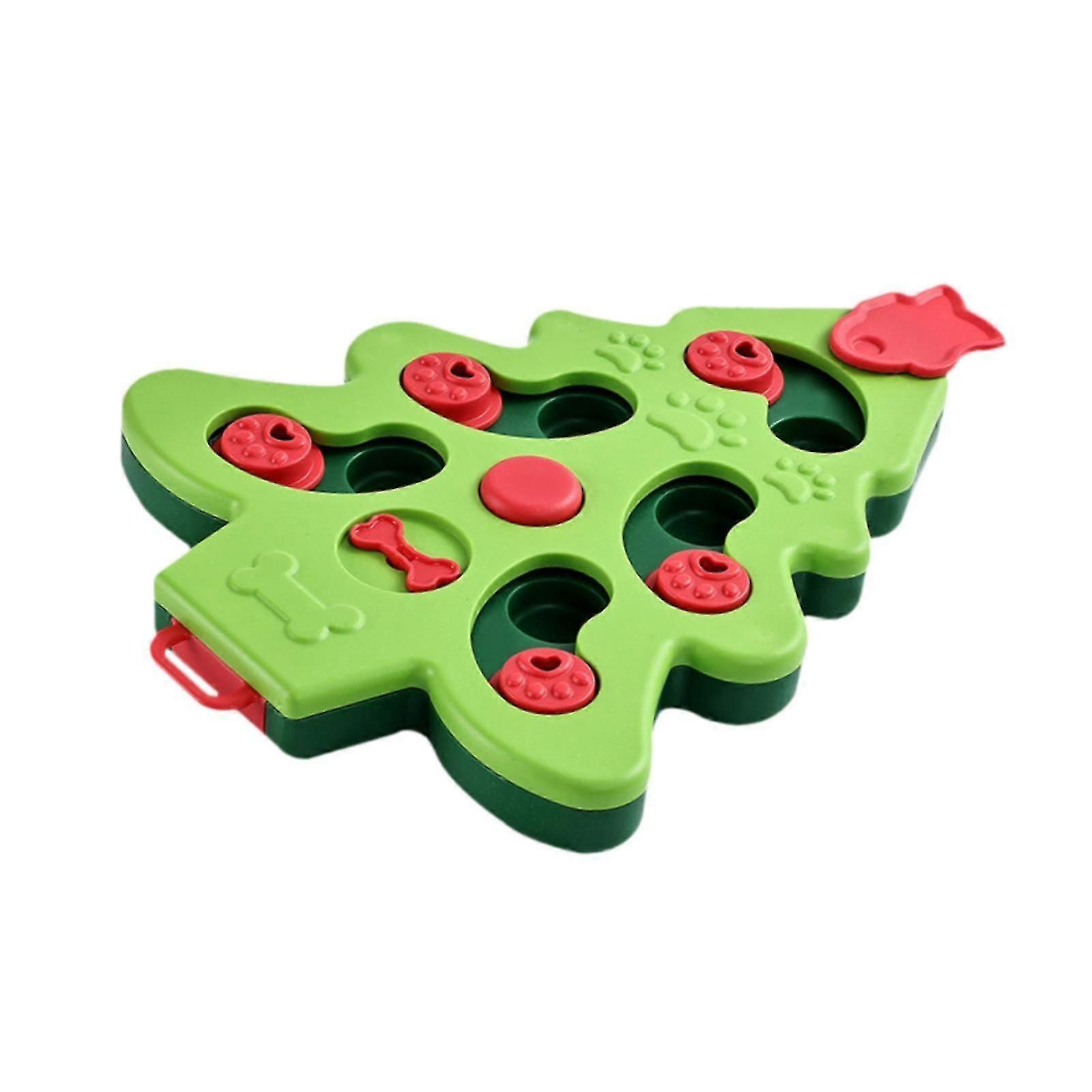 Pet Cat Puzzle Feeder Toy for Training and Improving IQ Mentally Stimulating green