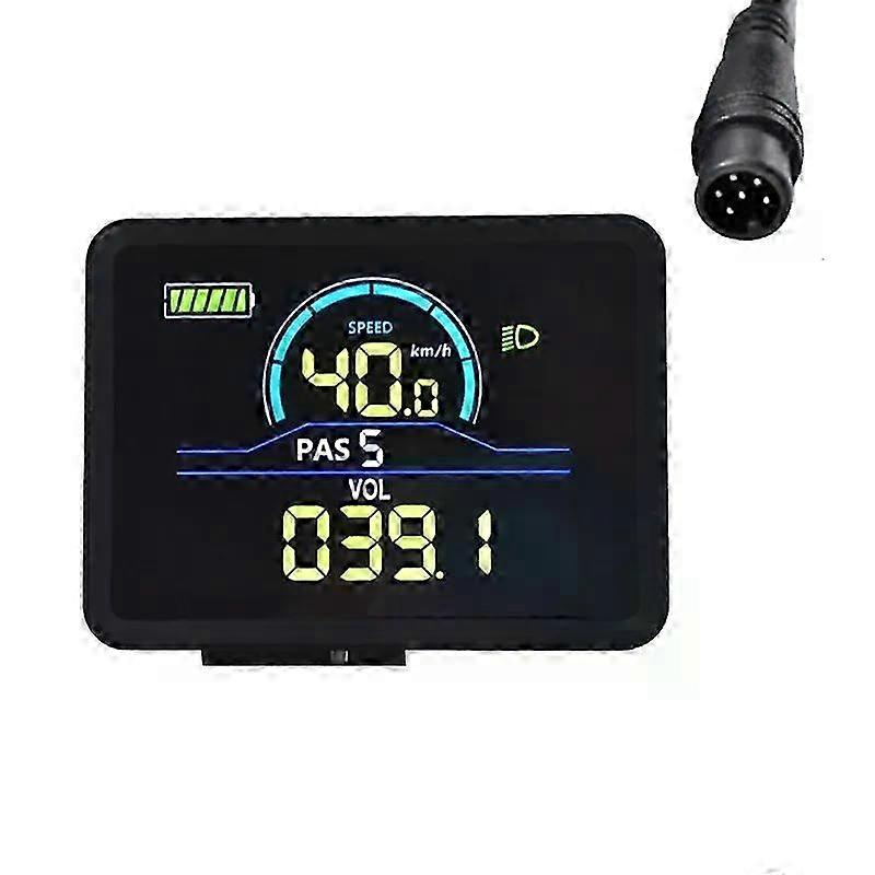 P5C Electric Bike LCD Display Meter 24V-60V Ebike Intelligent Display IP67 UART Colorful LCD Display Meter SZRH A-X