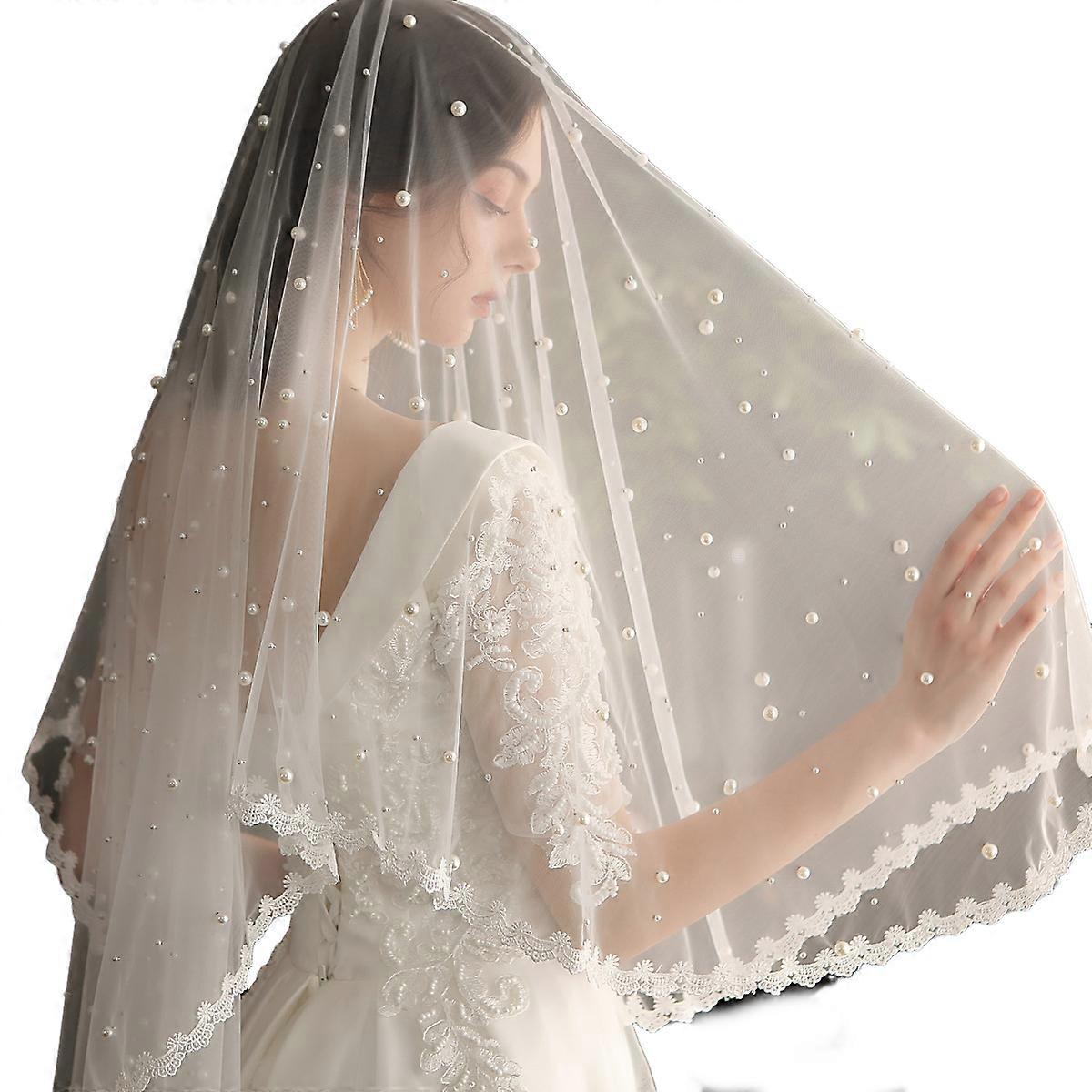Wedding veil, white, 1 pc.，905