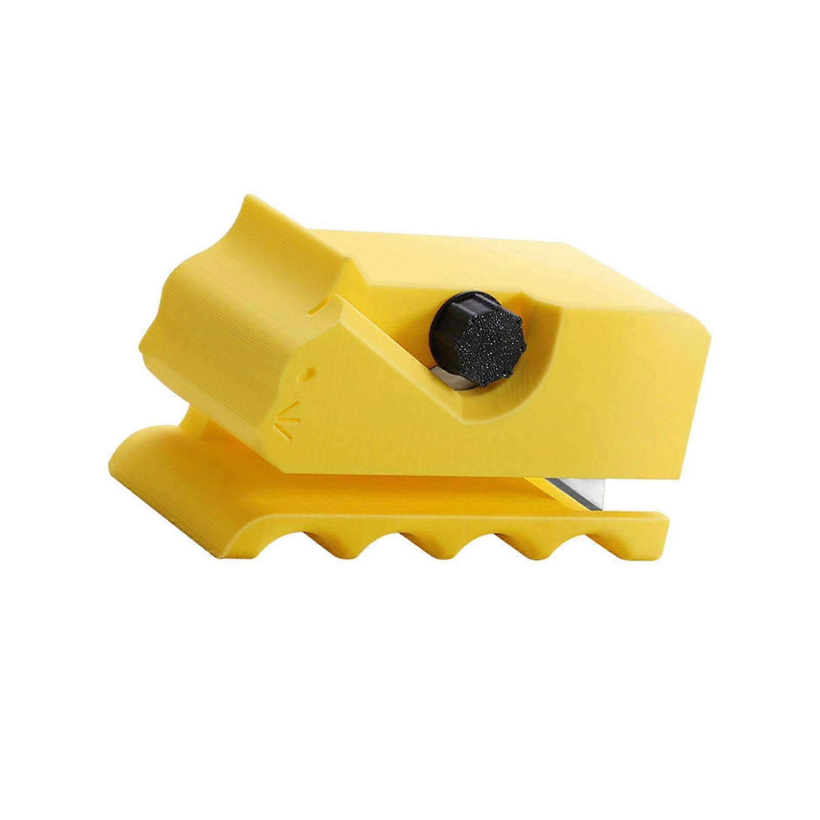 Portable Box Cutter with Ergonomic Handle for Cats, Scratches, Crafts and Jewelry Making in Yellow