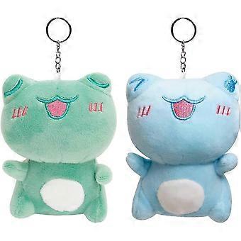 2er-Pack Mini Frosch Plüschtiere - Weiche 4,3-Zoll-Kuscheltiere für Kinder