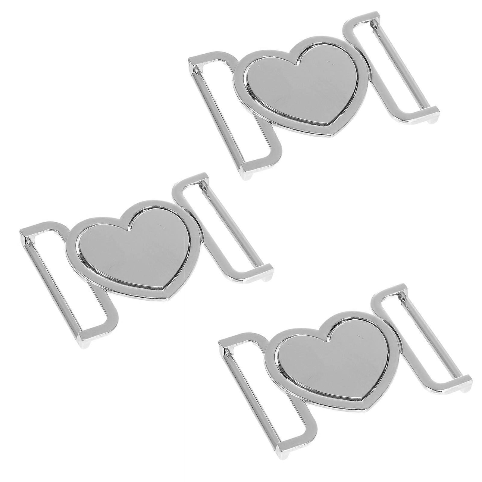 3pcs Women's Coat Waist Belt Buckles Decorative Buttons Connector