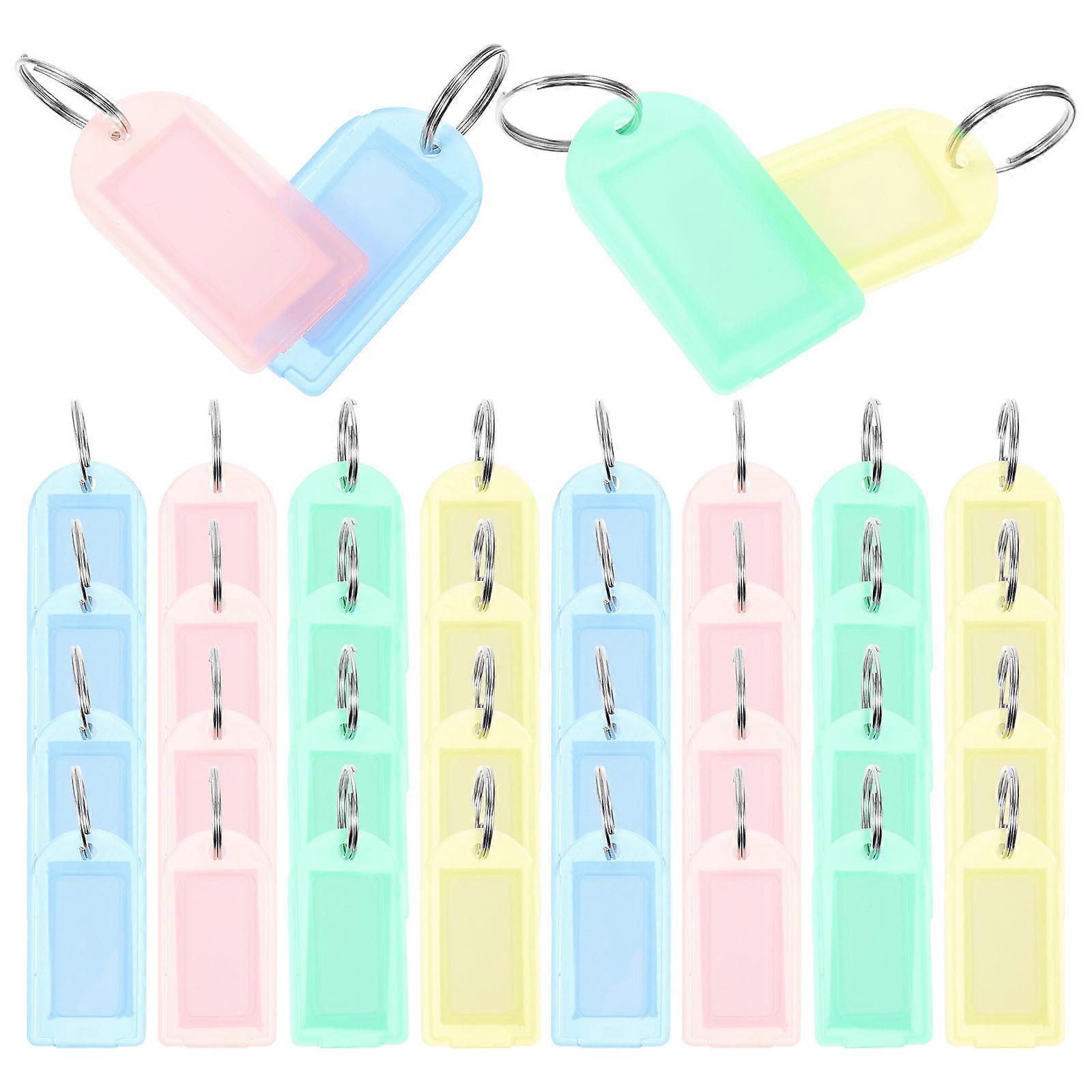 Portable Key Tags Identifying Belongings Travel Size 6.00X2.30X0.30CM 40Pcs