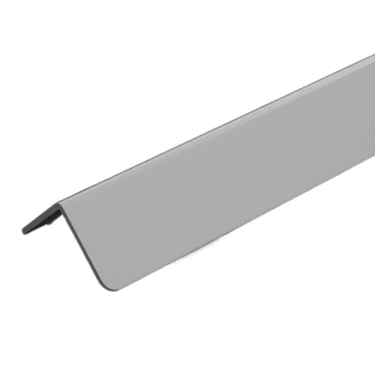 Selfadhesive PVC corner guards, 0.98 inches wide, Gray 1m