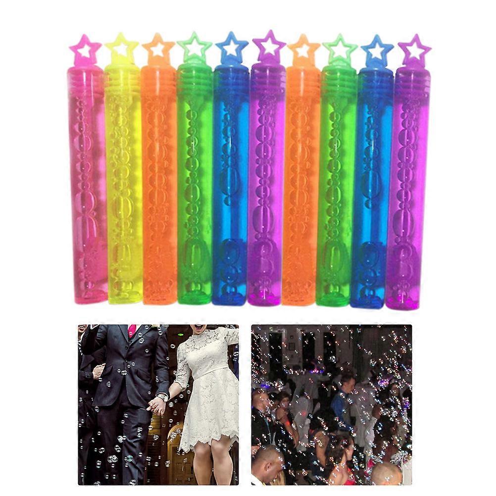 Test Tubes Party Pentagram Test Tube Bubble Stick Birthday Party Holiday Tubes PP Material 10Pcs