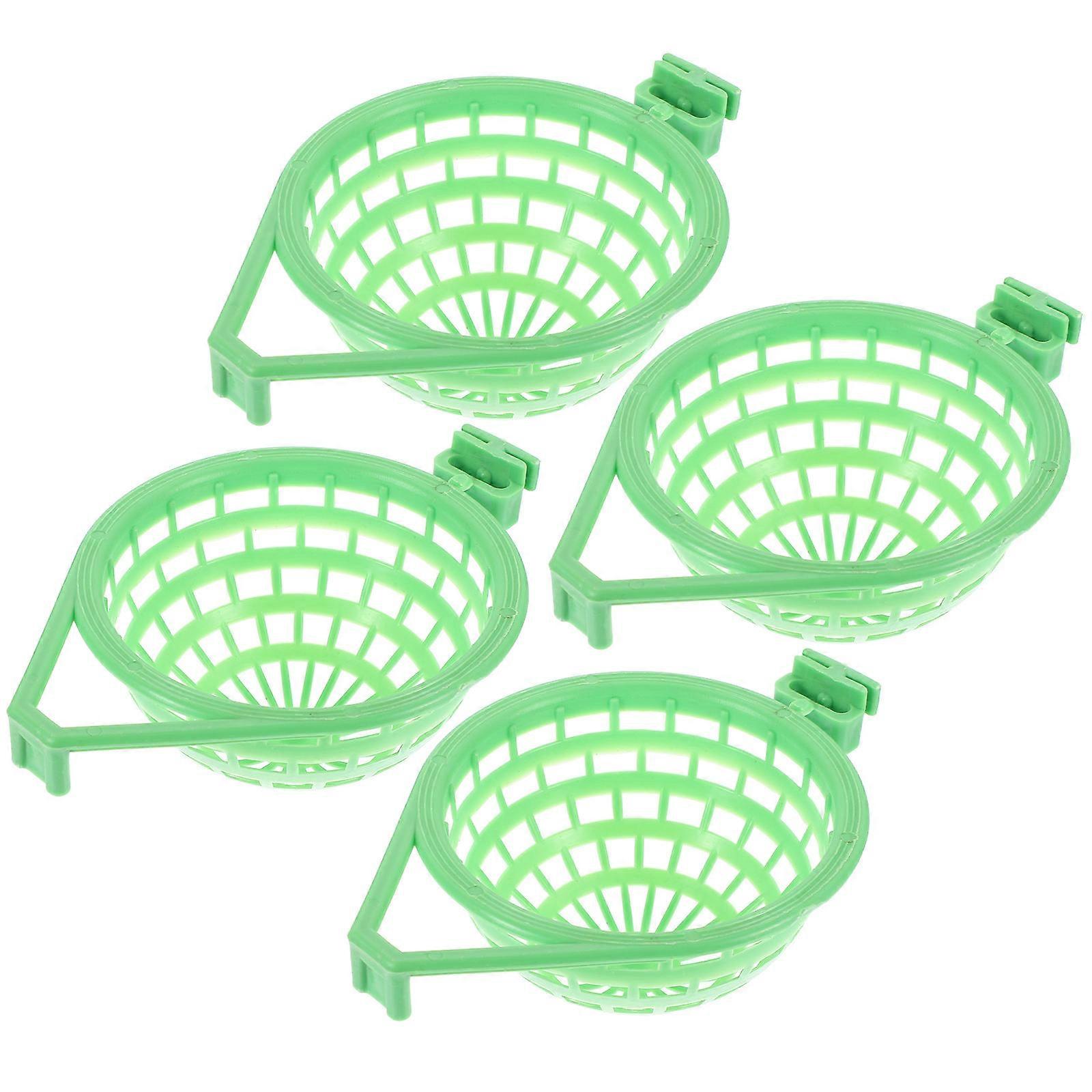 Green Hollow Out Parrot Nest   Durable Plastic Bird Resting Nest for Small to Medium Birds, 4pcs, Pet Supplies for Home and Zoo Use