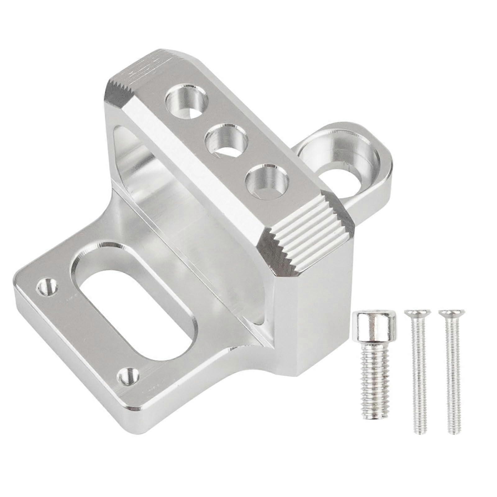 Lightweight Aluminum Bracket For Solenoid Valves Easy Install Vehicle Mount Silver