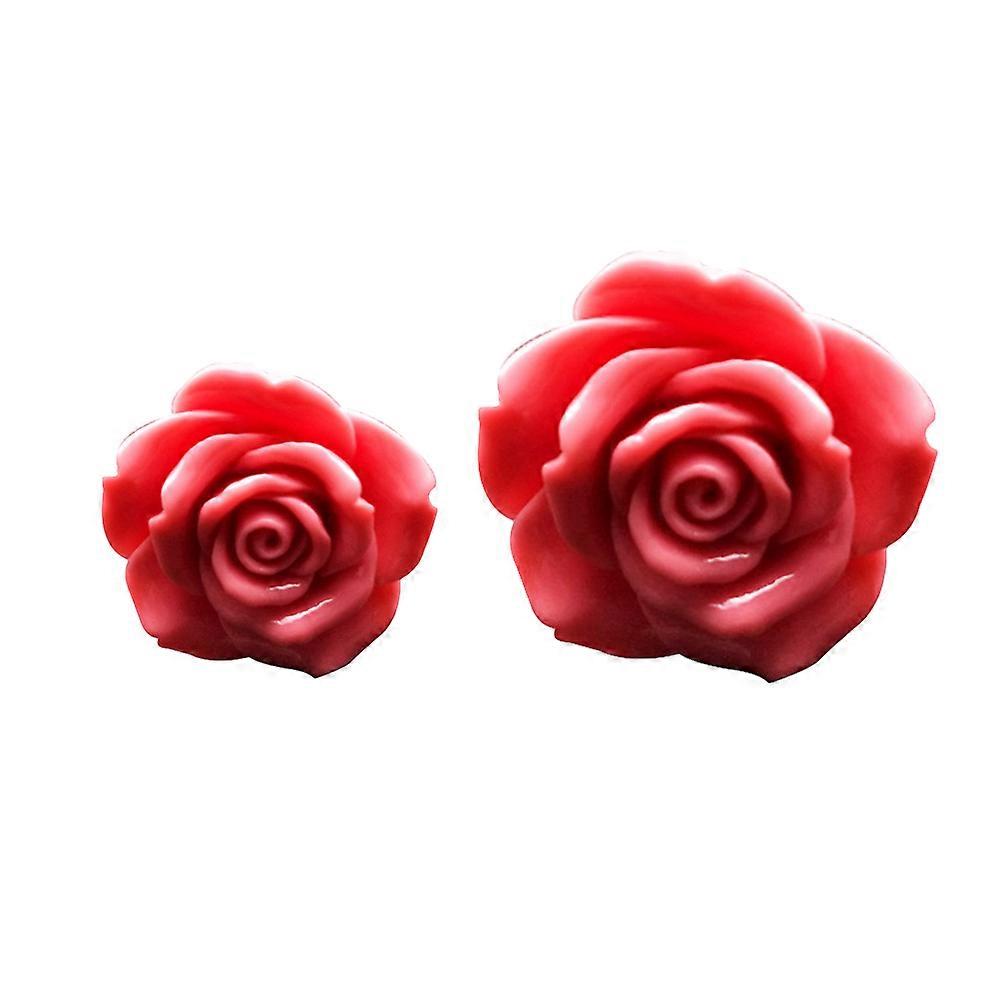 Rose Shaped Car Aromatherapy Clips 1 Pair Synthetic Resin Air Freshener for Decoration Gifts Girls