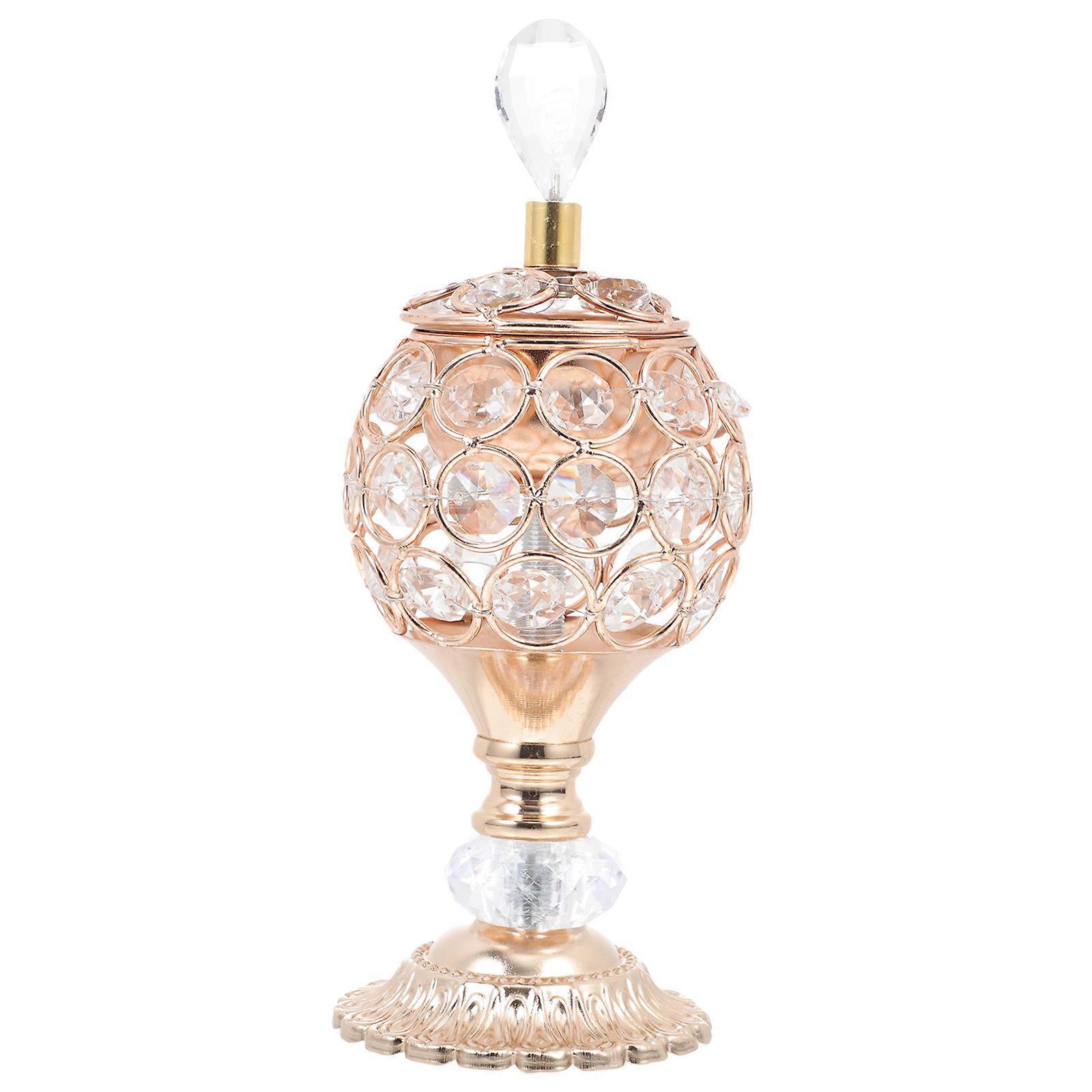 Censer Burner Metal Incense Base Home Use Golden 21.00X7.70X7.70CM Compact Style 1Pcs