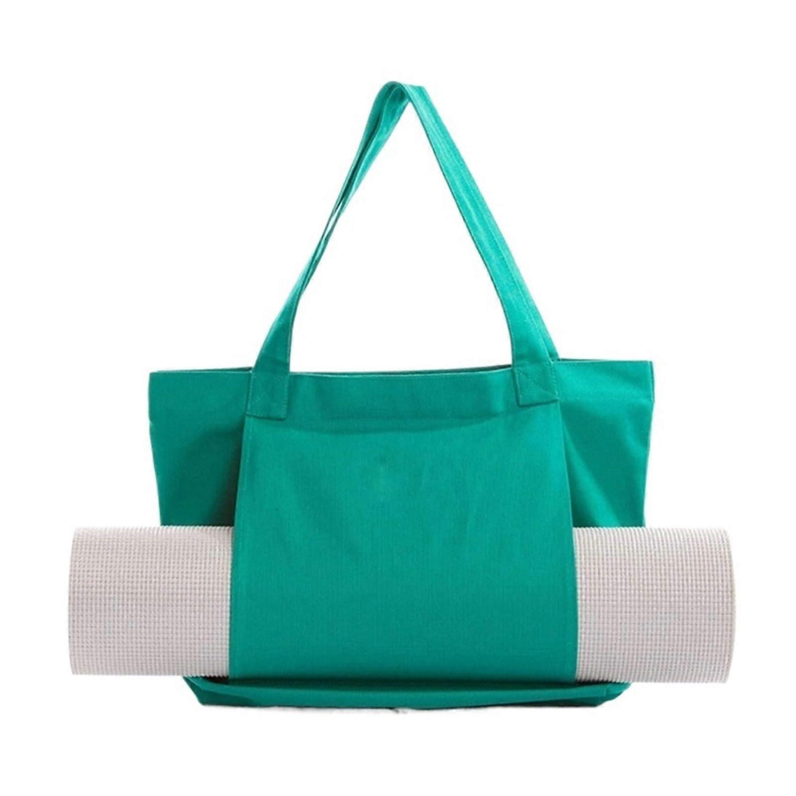 Pilatesmattentasche for Yoga and Pilates Mats, Large Capacity, Washable, Lightweight, Foldable, Green Color