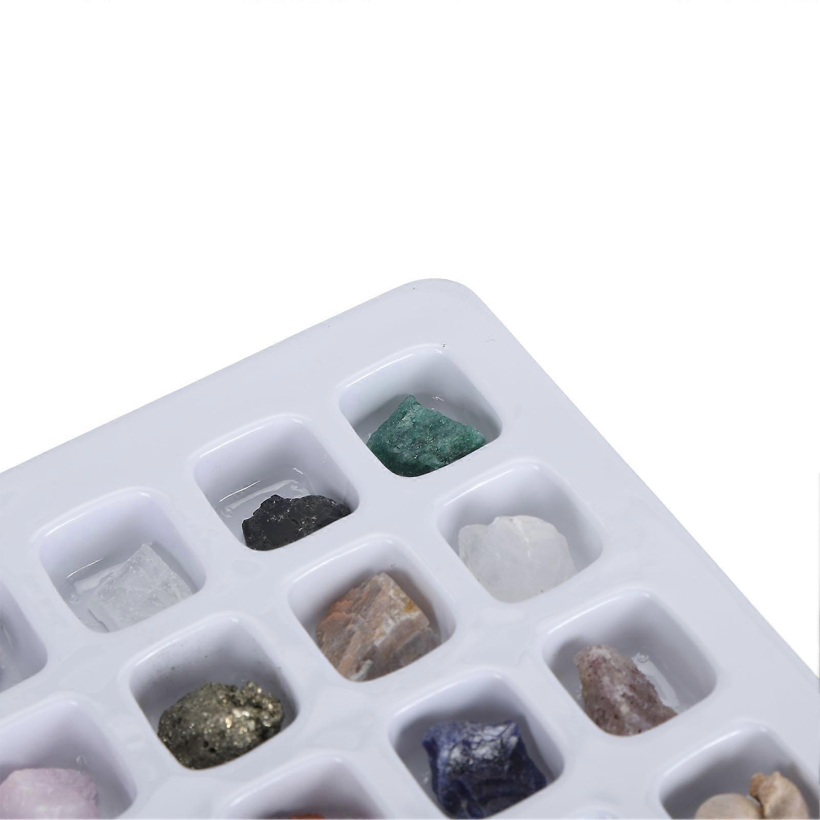 20pcs Rock Stone Colletction Kit for Boys Girls Exquisite Science Classroom Rocks and Minerals Educational Kit Type 2