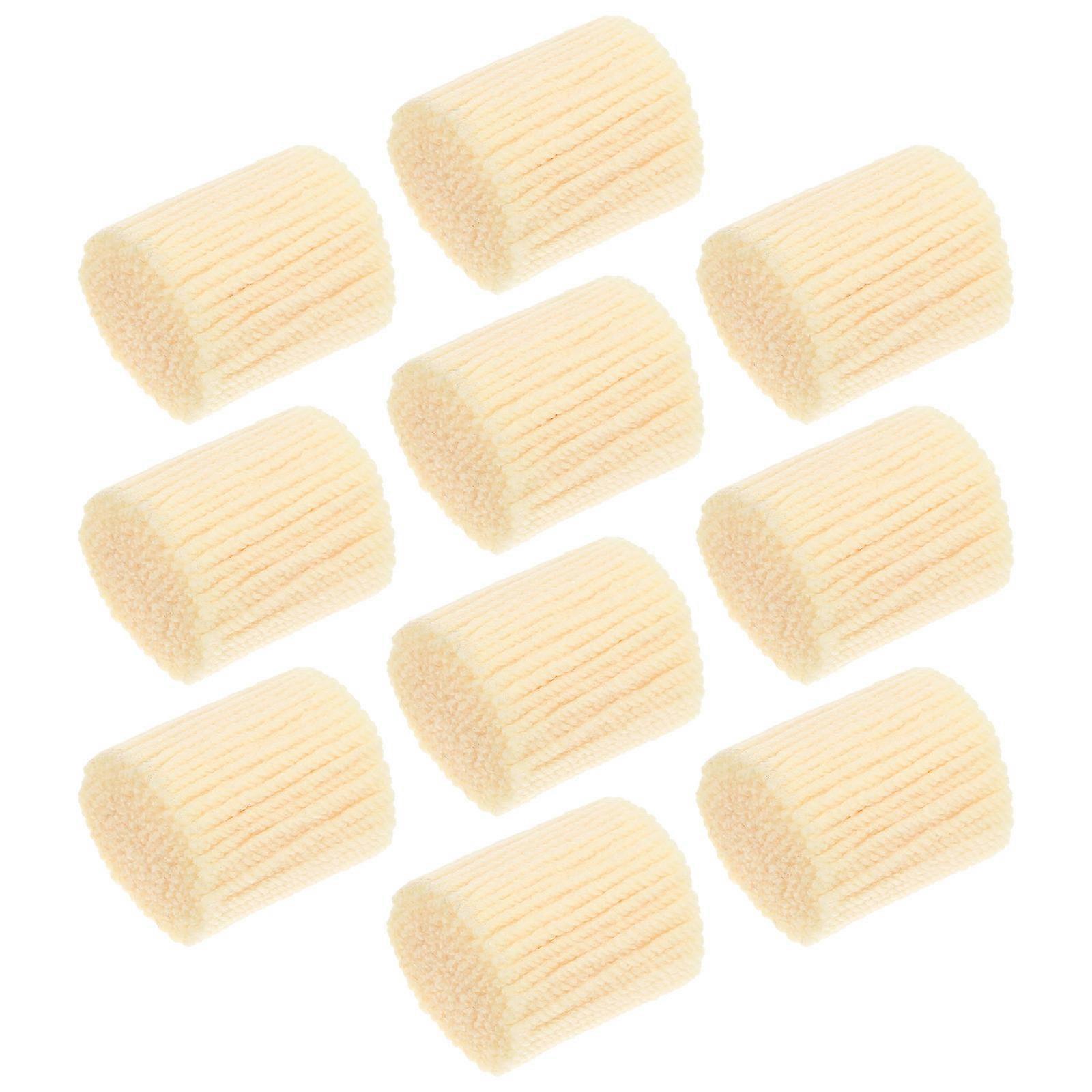 Practical Latch Hook Supplies Beige Color Rug Making Craft Enthusiasts 10 Rolls