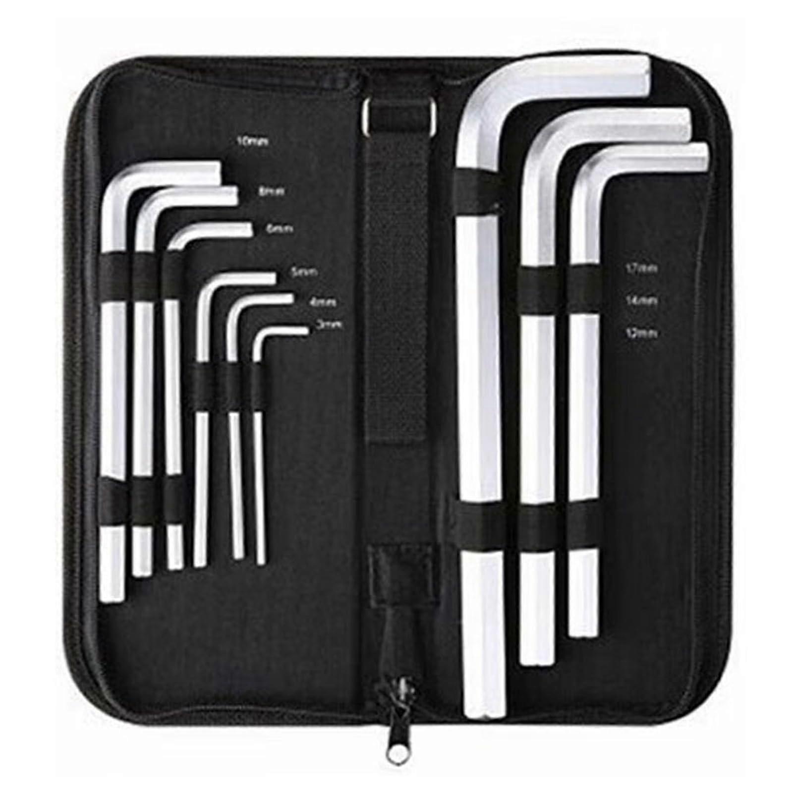 Wrench Allen Wrench 9/10pcs Set 3/4/5/6/8/10/12/14/17/19mm Hex Allen Wrench Tools for Bicycle (10) 10 piece set