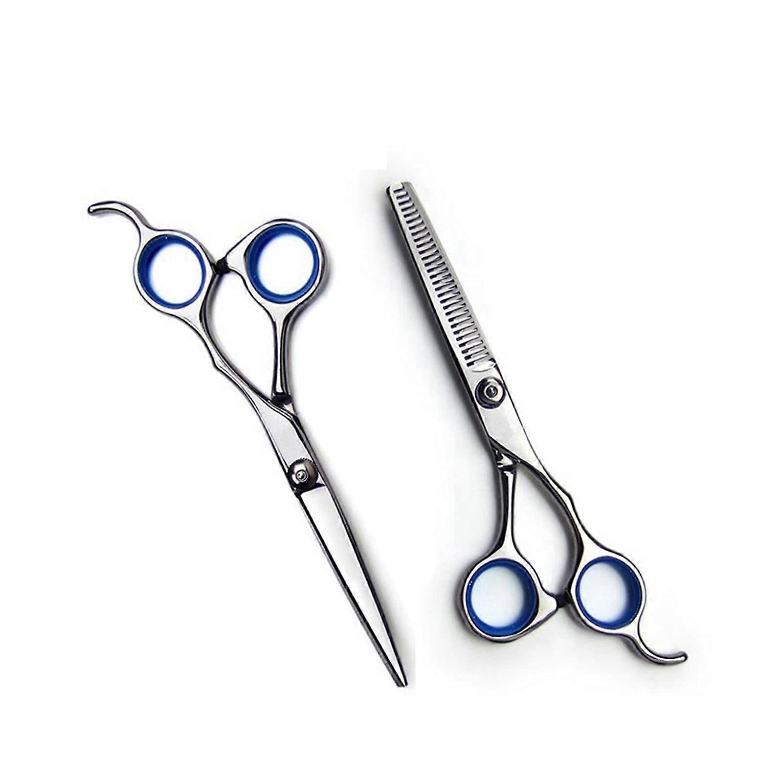 Hair Clipper Professional 6 Inch Flat Scissors, Thinning Scissors (Set)