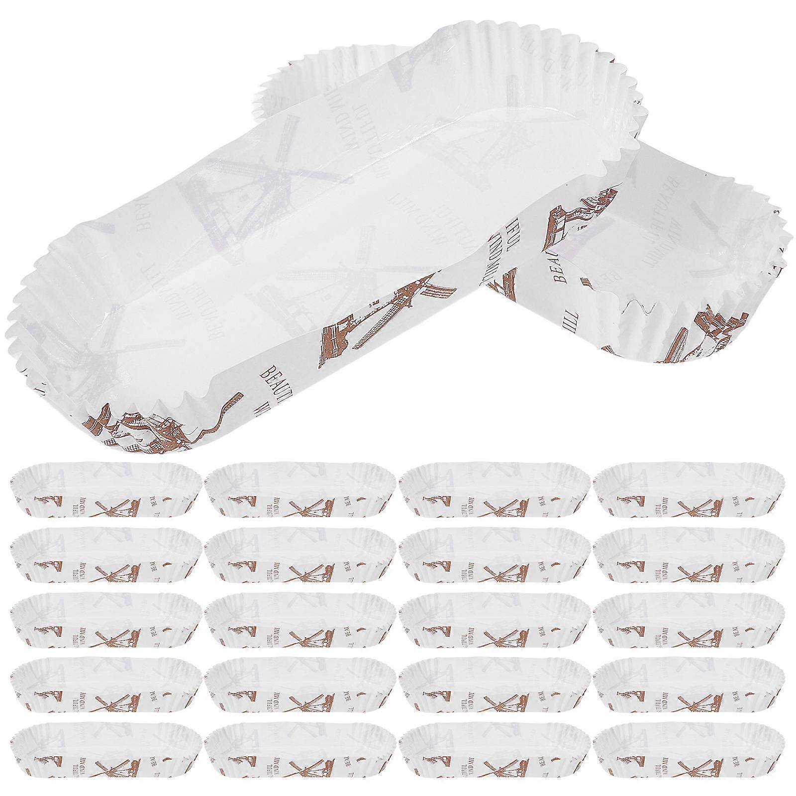 Hot Dog Tray Greaseproof Paper Party Snack Container for Serving Use Multi Color 100 Pcs