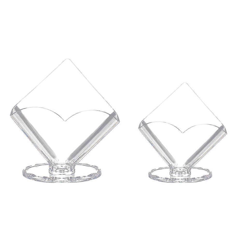 Transparent Acrylic Tissue Boxes for Paper Use 2Pcs Vertical Paper Towel Holders