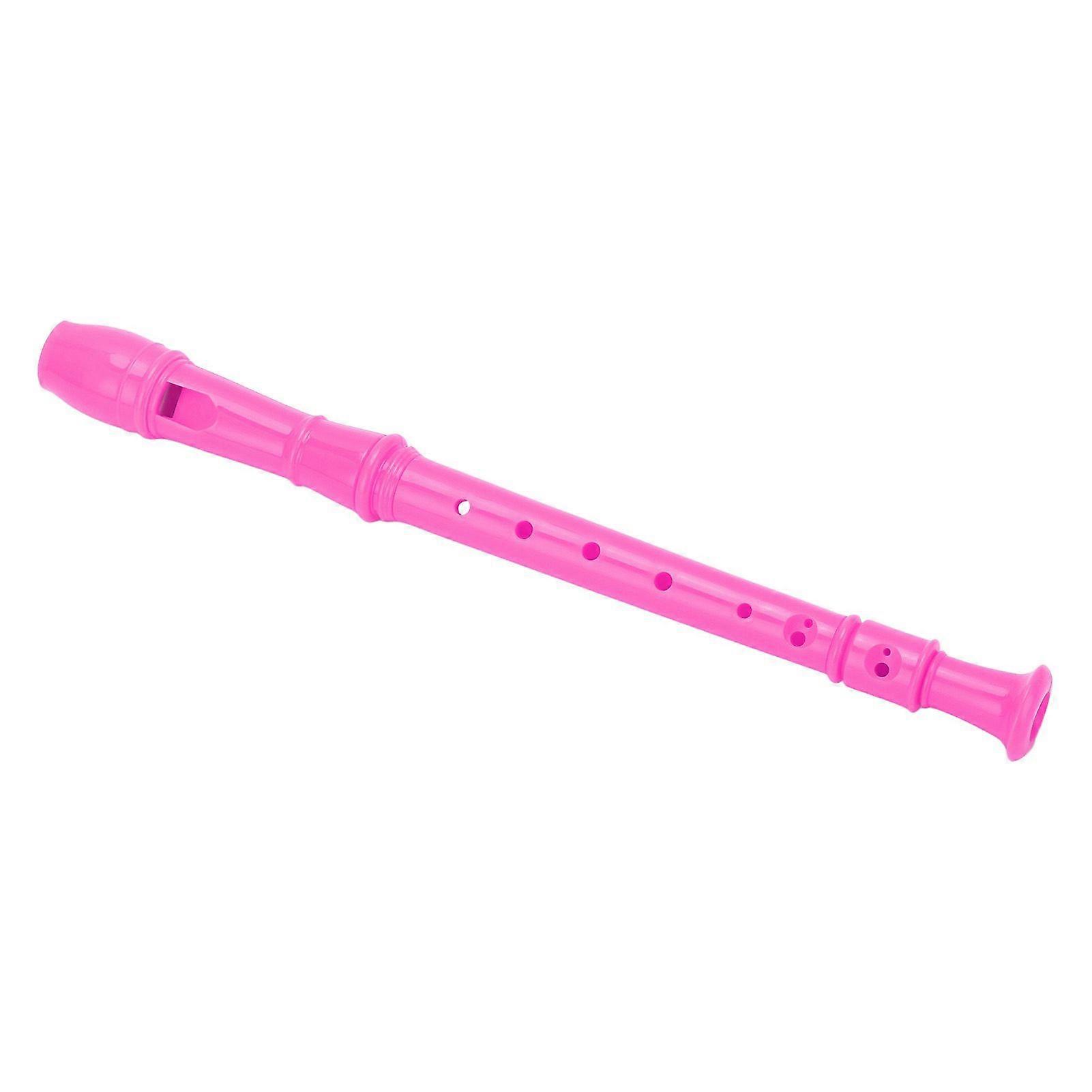 ABS Recorder Instrument 8 Hole Soprano Recorders for Kindergartens Elementary SchoolsRose Red