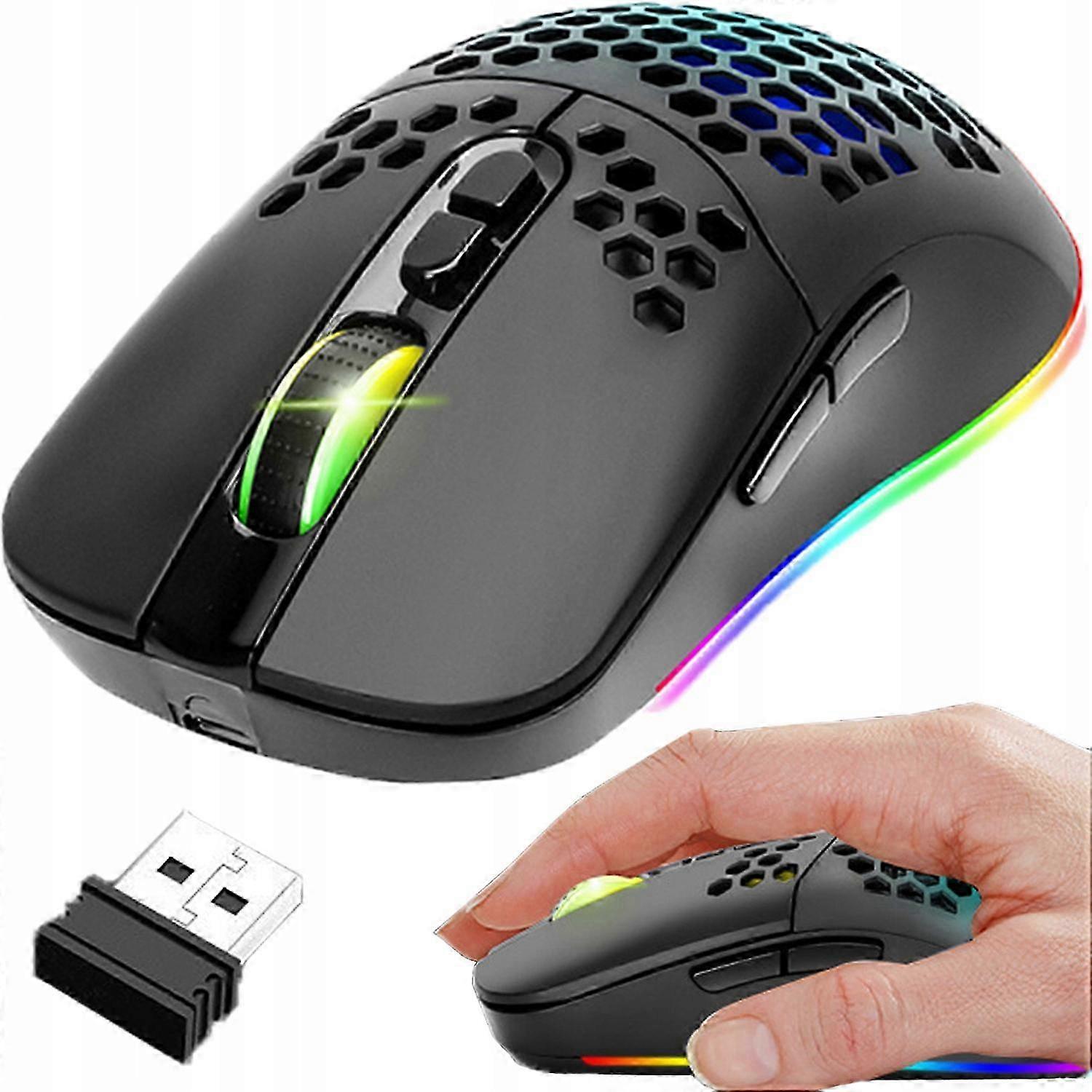 Wireless Mouse Renew Force Professional Computer Rgb 7 Buttons For Gaming Optical Sensor