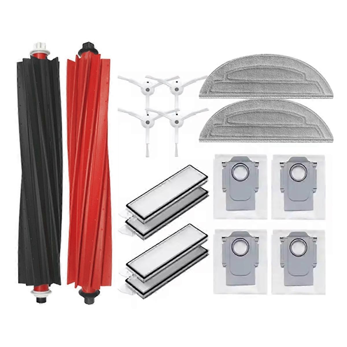 16PCS Vacuum Brush Dust Bag Filter Mop Cloth Set for