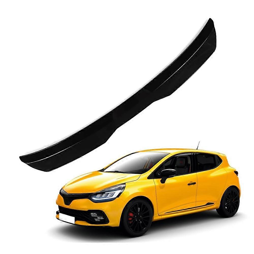Car Rear Spoiler, ABS Roof Boot Spoiler for Renault Clio MK5 2019-2023, Black Lip Styling Wing Tuning Accessory