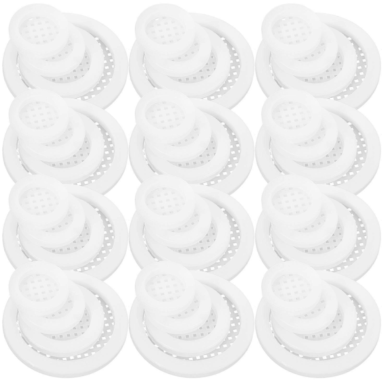 200pcs Round Air Vents for Furniture Cabinet Wardrobe Soffit Ventilation